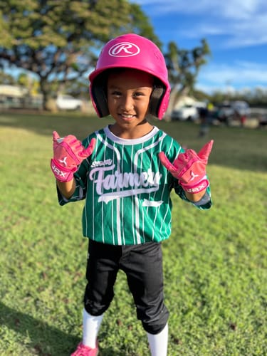 Customer photo review of Jax Model One Batting Gloves | Pink | Pro Cuff