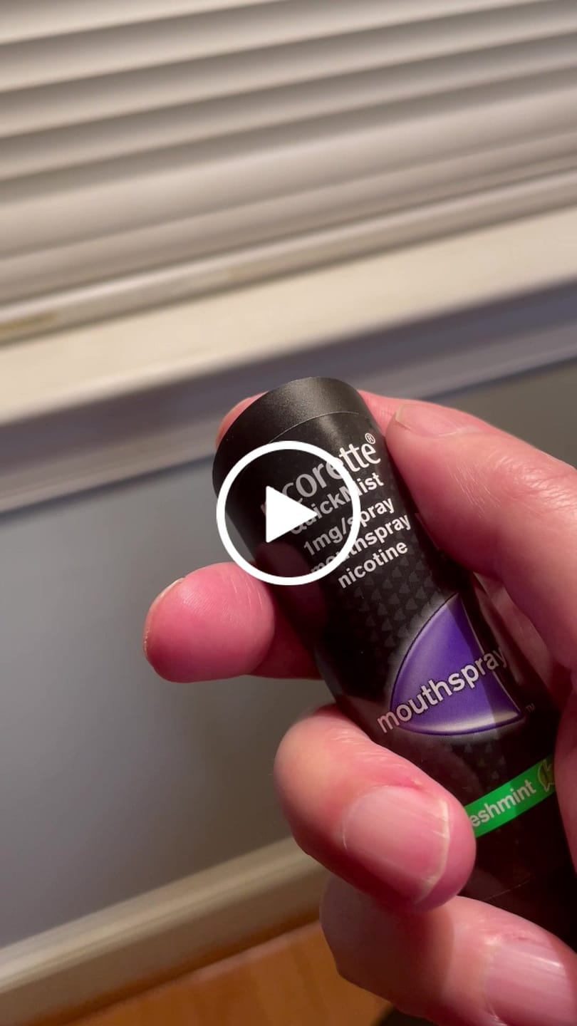 Customer video review of Nicorette Quickmist Mouth Spray Duo Pack 1mg