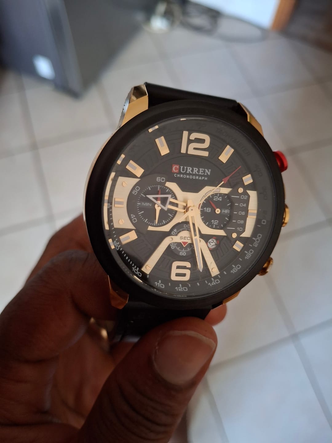 Customer photo review of Curren Galacticos® orologio uomo pelle