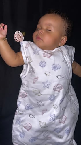 Customer photo review of Organic Cotton & Camel Wool Sleeveless Sleep Sack 1.0 TOG - Shell
