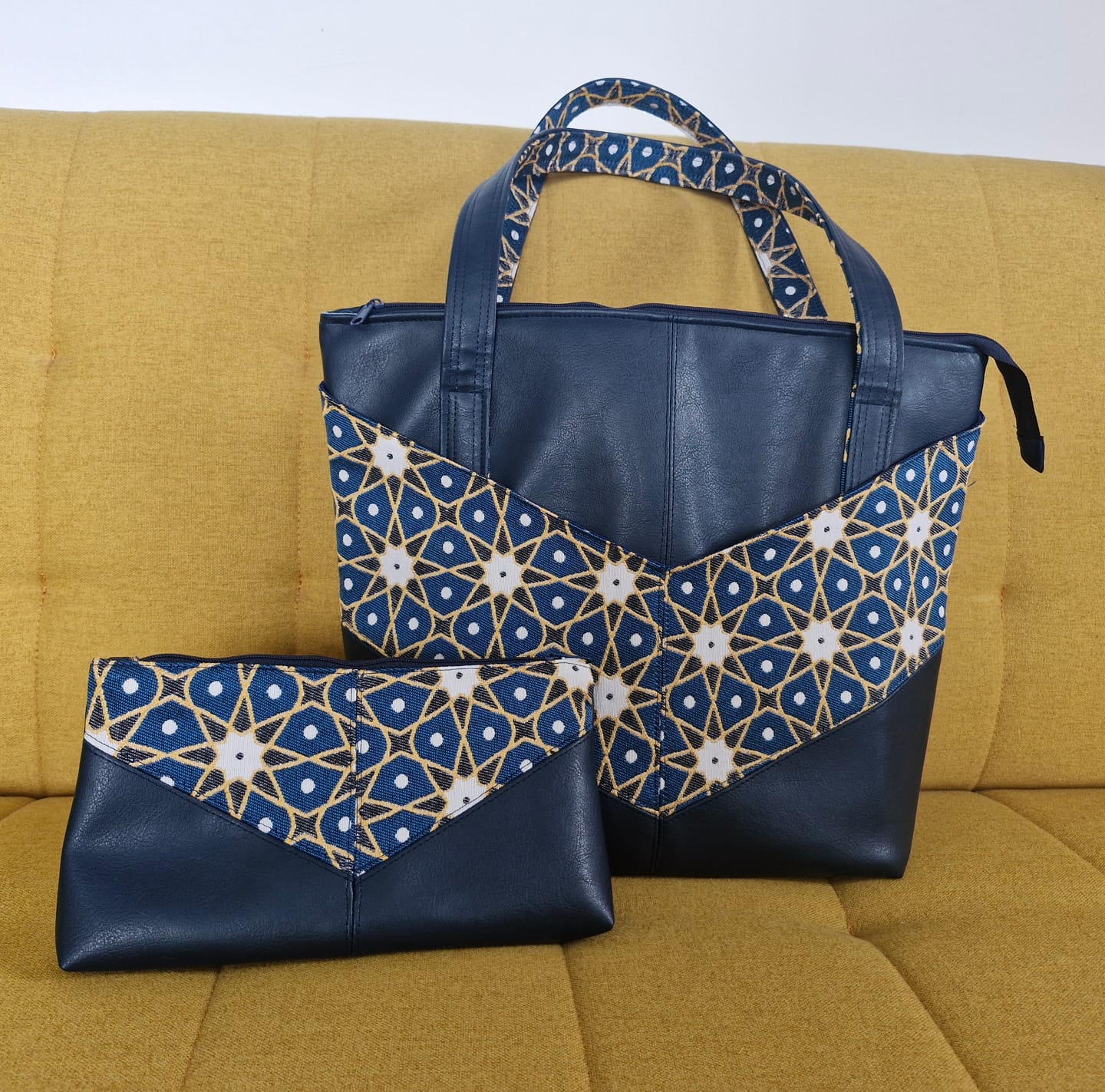 Customer photo review of Abstract Dotted Tiles Tapestry Fabric
