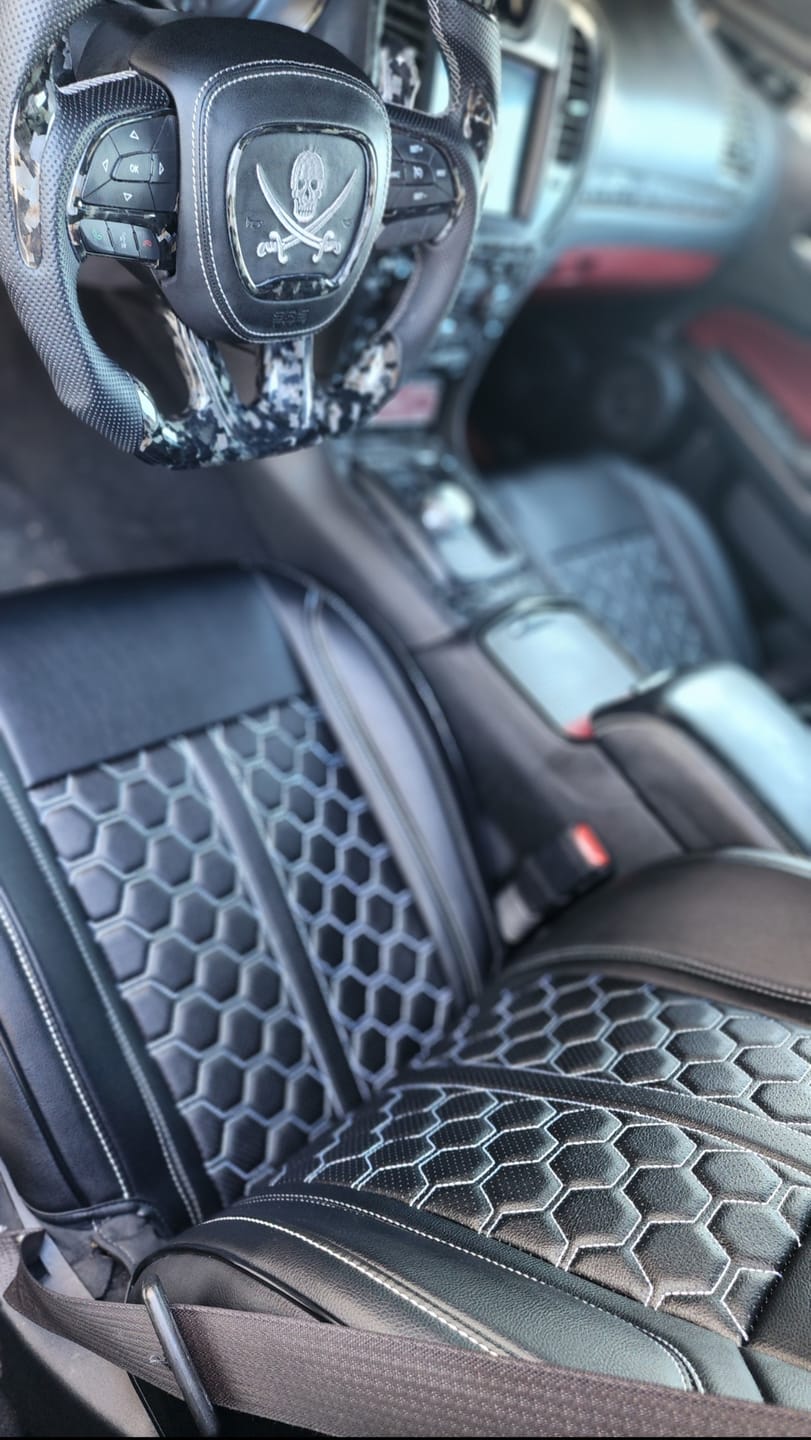 Customer photo review of 2015+ Dodge Charger Custom Leather Seat Cover (Sport Seats)