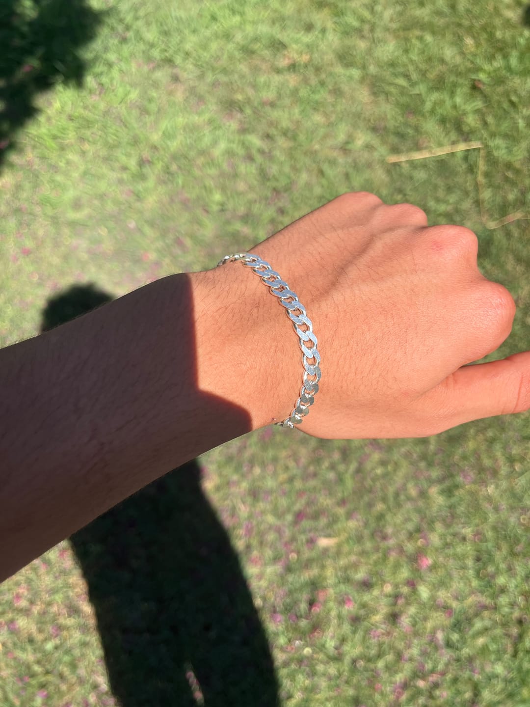 Customer photo review of SILVER FIGARO BRACELET
