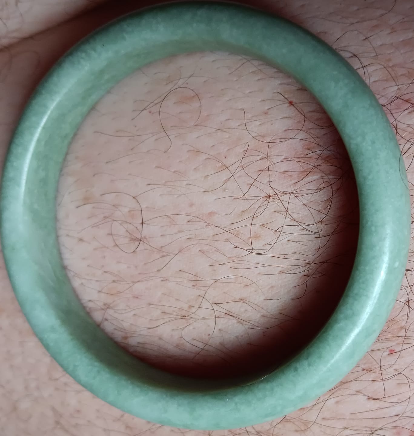 Customer photo review of Buddha Stones, natürlicher Jade-Wohlstands-Armreif