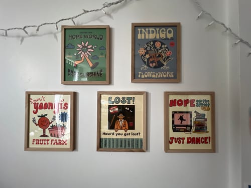 Customer photo review of Assorted Art Prints
