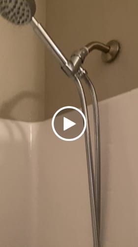 Customer video review of 1-Spray Handheld Shower Head Set