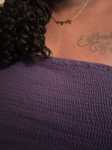 Customer photo review of Personalized Name Necklace
