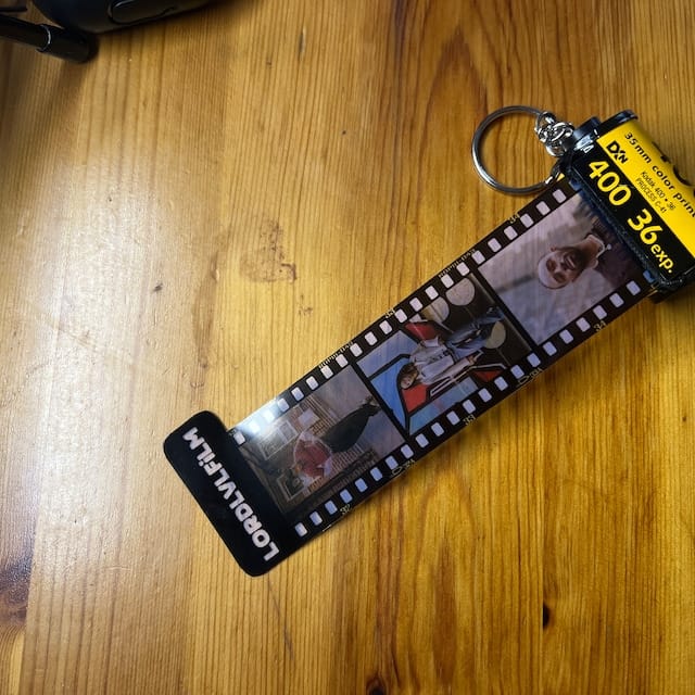 Customer photo review of Custom Drive Safe Film Roll Keychain For Your Love