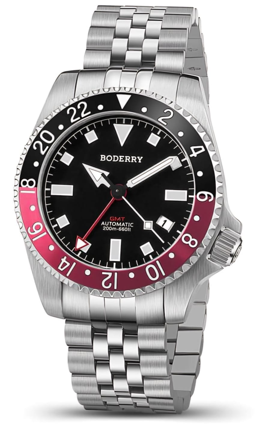 Customer photo review of ADMIRAL GMT - 200M Waterproof Titanium Automatic Diver Watch | Black