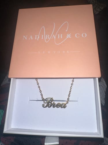Customer photo review of Personalized Name Necklace