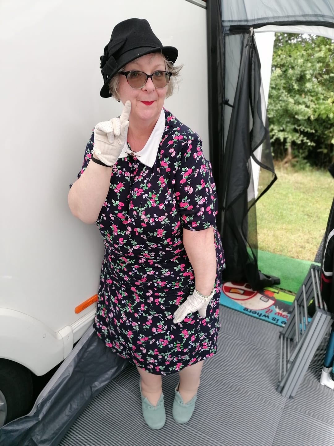 Customer photo review of All Over Blossoms Viscose Challis Fabric