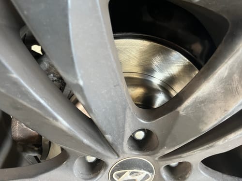 Customer photo review of Front Disc Brake Rotors And Ceramic Pads Kit For Hyundai Genesis Coupe K8T-100606