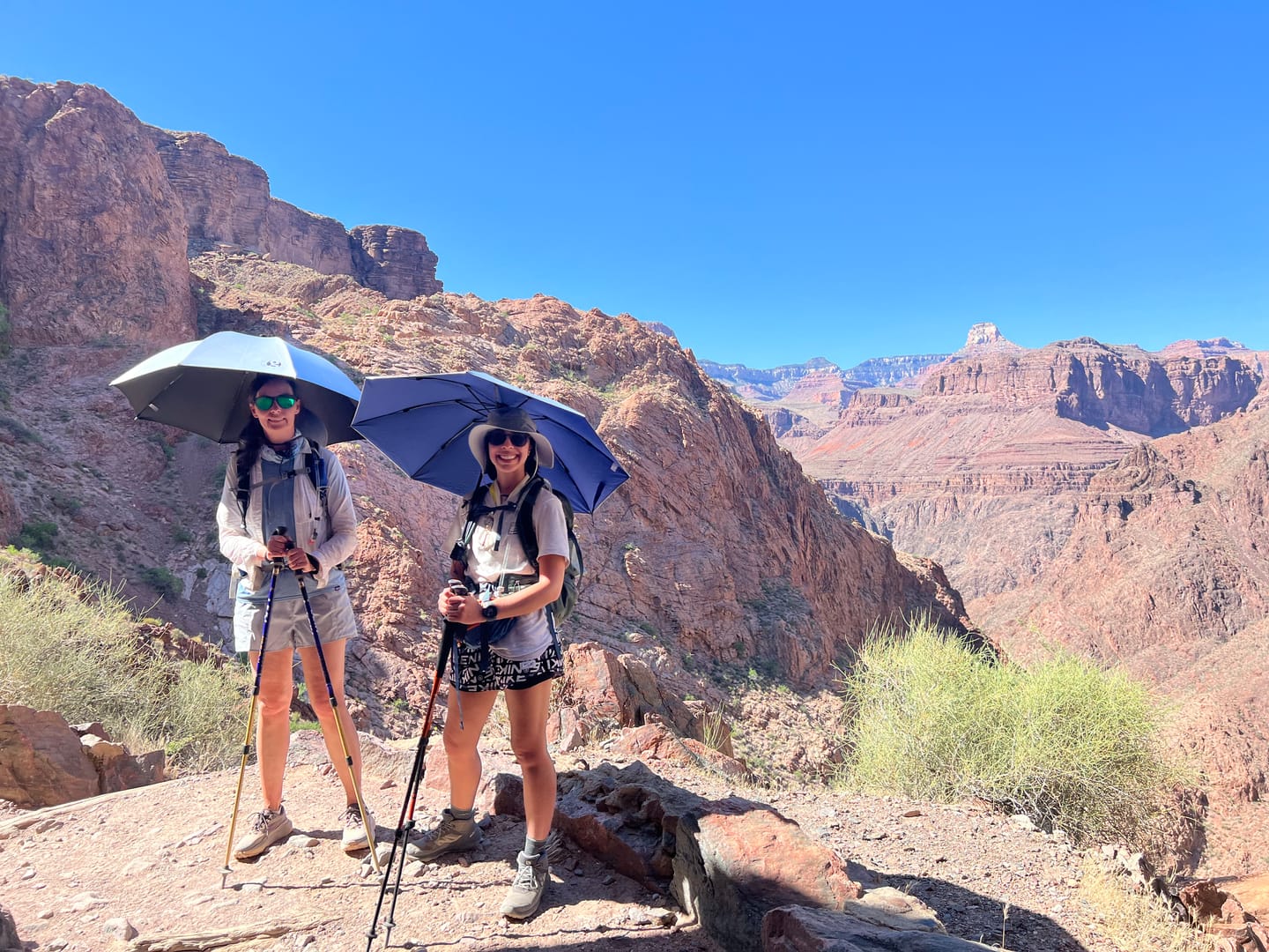 Customer photo review of Lightrek Hiking (Chrome) Umbrella
