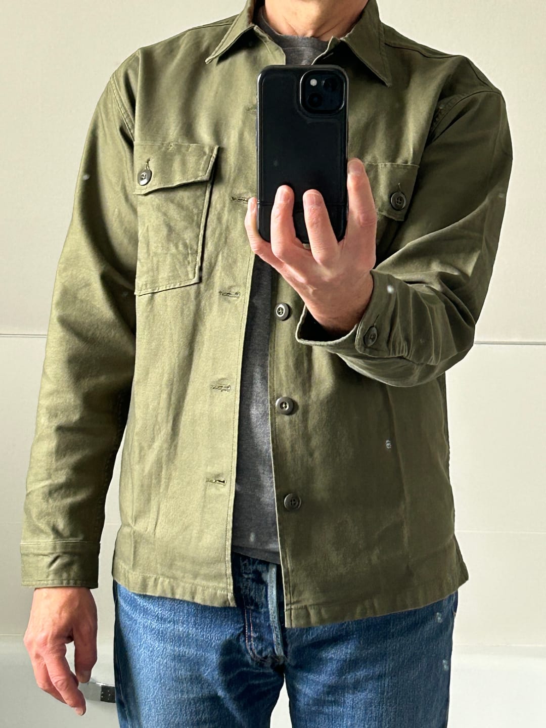 Customer photo review of Vietnam War US Army OG-107 Fatigue Utility Shirt - Plain