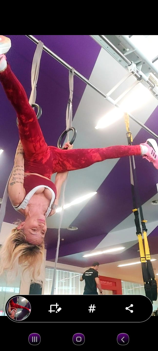 Customer photo review of Leggings Maltinto Rosso Inferno