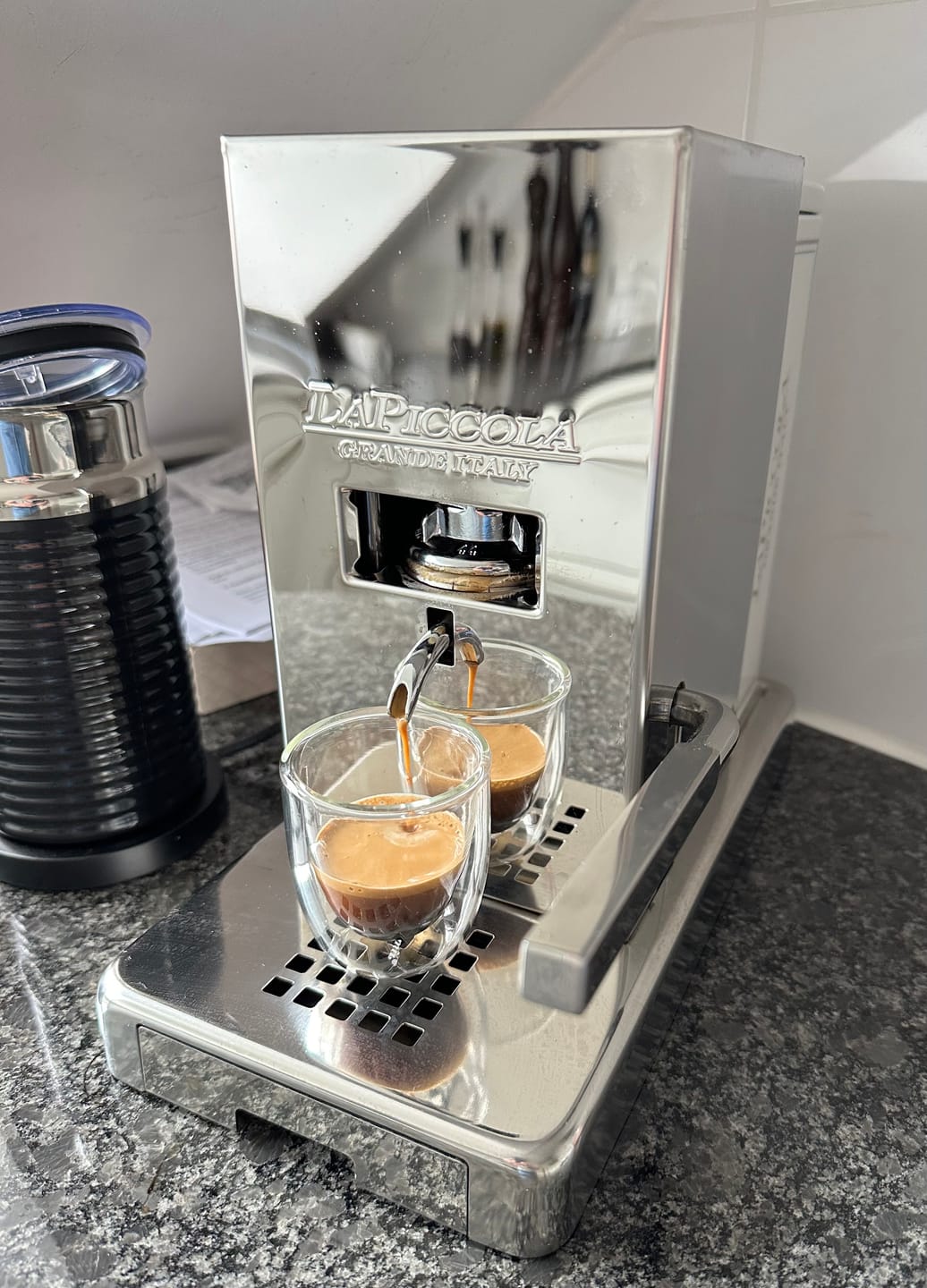 Customer photo review of DEAD OR ALIVE COFFEE ESE Pads – Starker Espresso, Cialde ESE, 44mm, säurearm