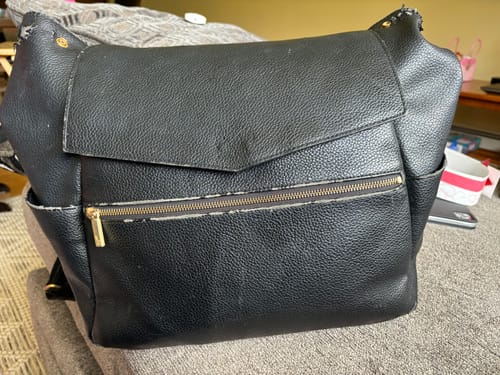 Customer photo review of Navy Classic Diaper Bag II