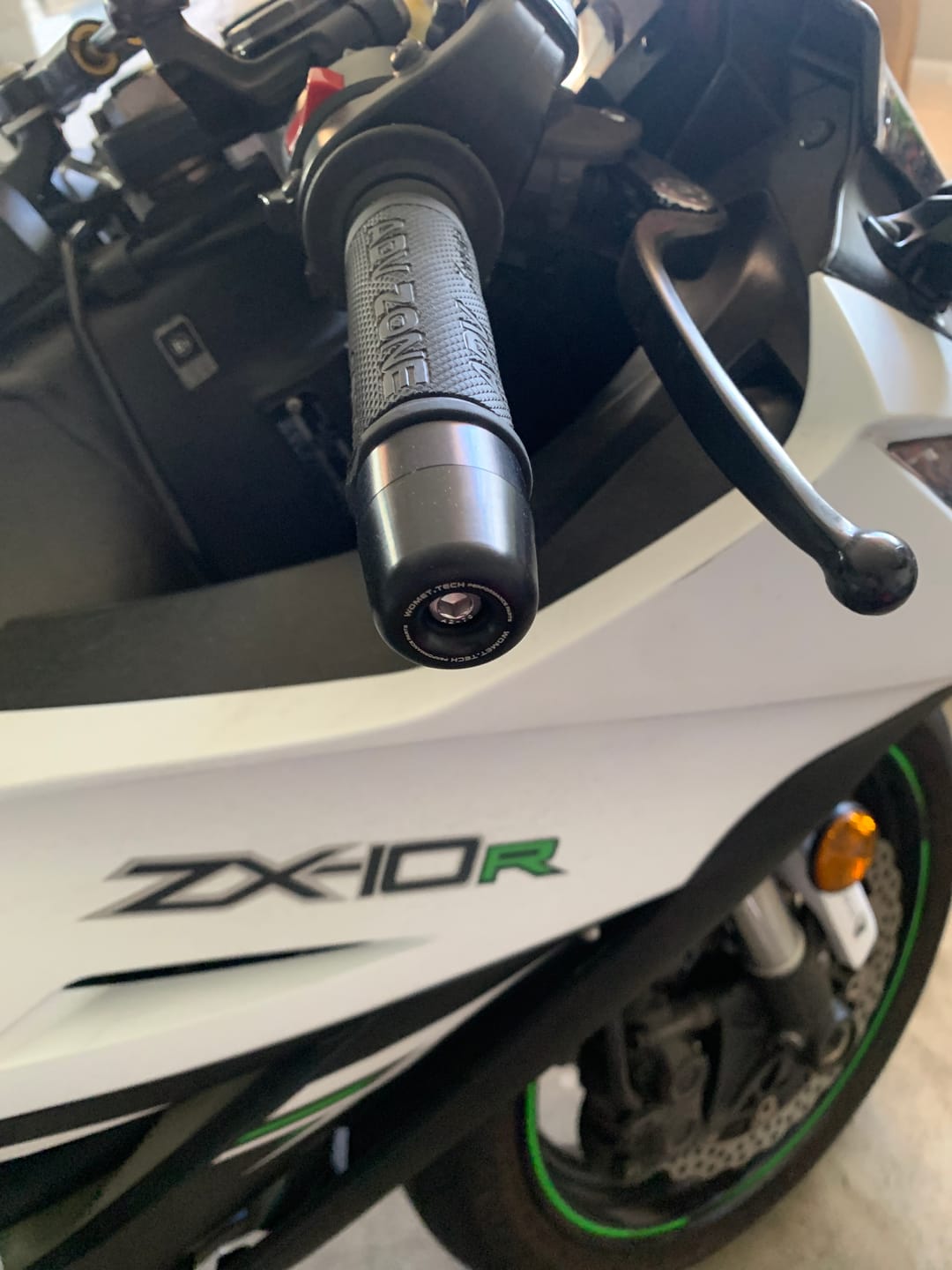 Customer photo review of Bar ends for Kawasaki ZX10R