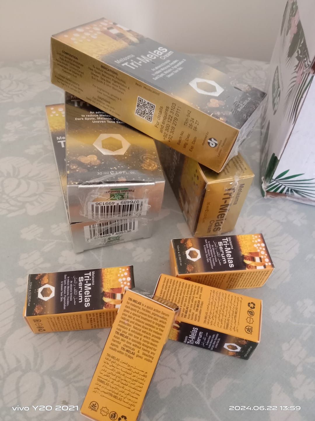 Customer photo review of TRI MELAS SERUM