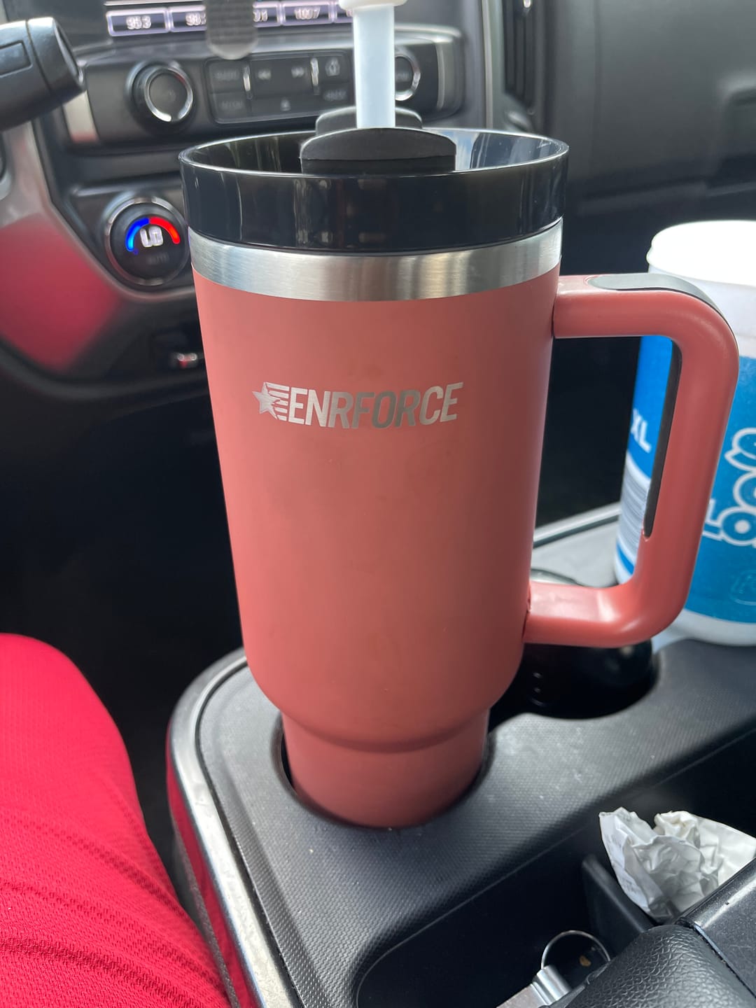 Customer photo review of 40 OZ Soft Matte Tumbler