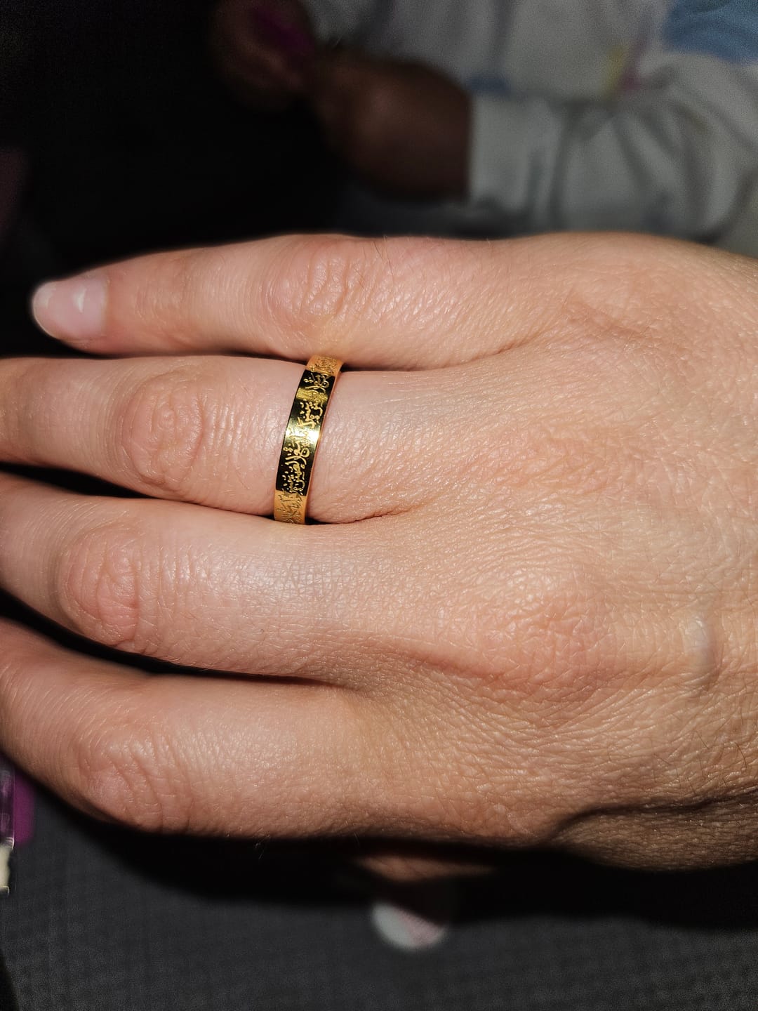 Customer photo review of "Gewiss, mit der Erschwernis, kommt die Erleichterung" Ring