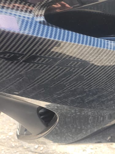 Customer photo review of DECO65 Chrome Black Permanent Craft Film
