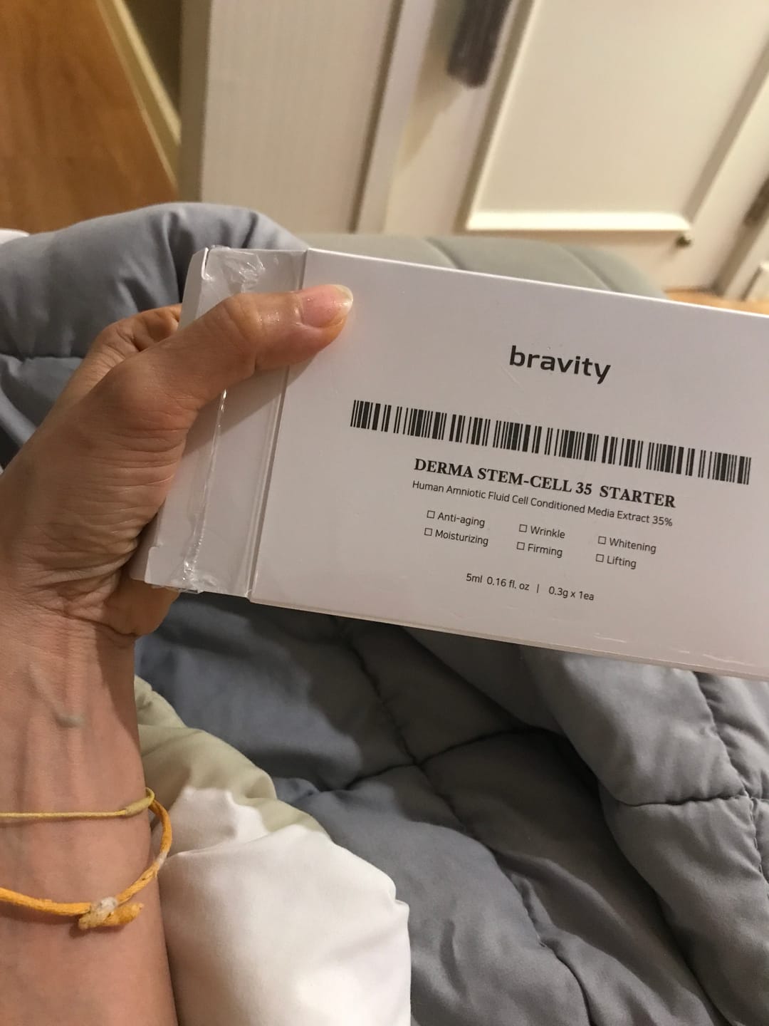 Customer photo review of Bravity Derma Stem Cell 35 Treatment Kit