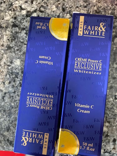 Customer photo review of Fair and White Exclusive Cream with Vitamin C 1.7 Fl oz / 50 gr