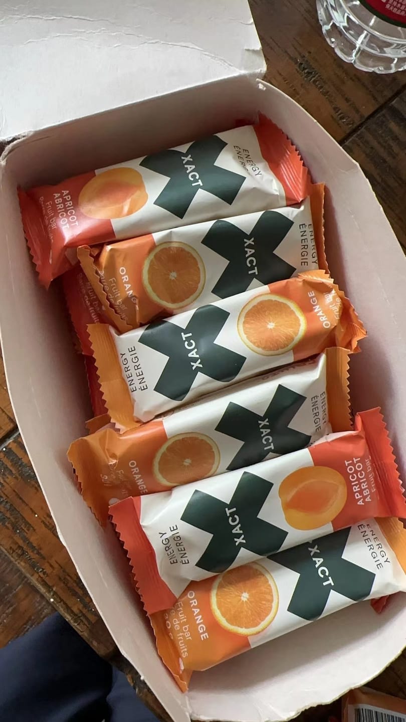 Customer photo review of XACT ENERGY fruit bars
