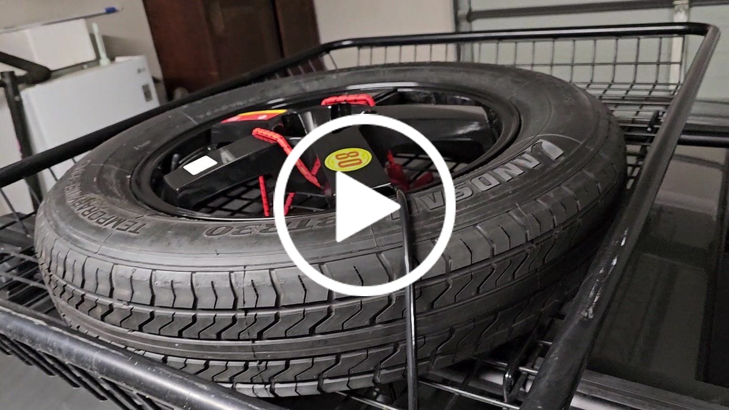 Customer video review of Subaru Solterra Space Saver Spare Wheel Kit - HUB CENTRIC - Braumach Spare Wheel Kit All Models - 2022-2024