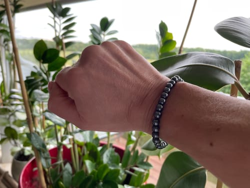 Customer photo review of Armband »Regeneration« aus Hämatit
