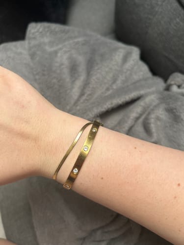 Customer photo review of Arianna Armreif | 18K vergoldet