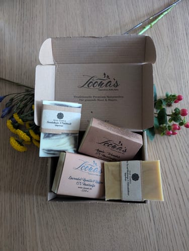 Customer photo review of Loona's SoapSampleBox mit Sisalsäckchen (Probiere alle Düfte)