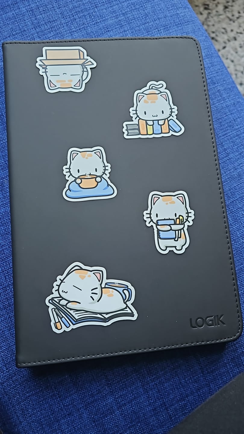 Customer photo review of Cozy Cat Die Cut Stickers