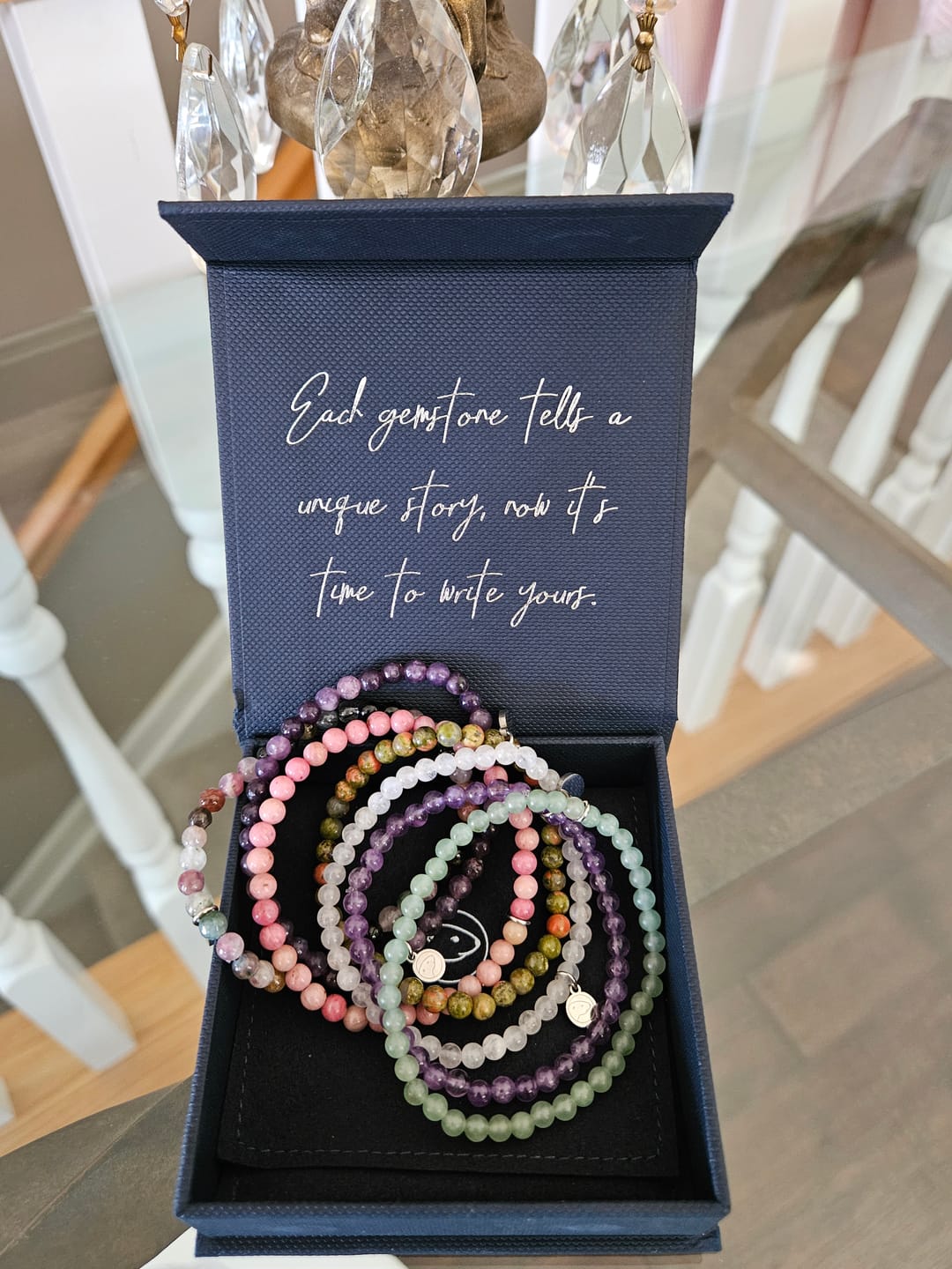 Customer photo review of Rainbow Tourmaline Bracelet