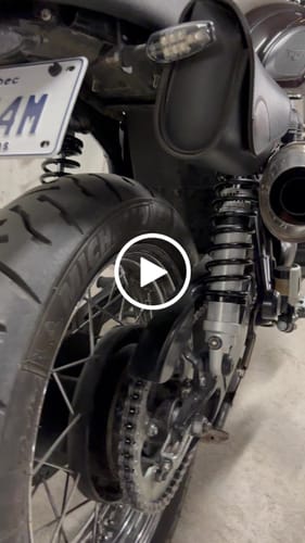 Customer video review of Amortisseurs Shock Factory 2WIN pour Triumph Scrambler 06-15
