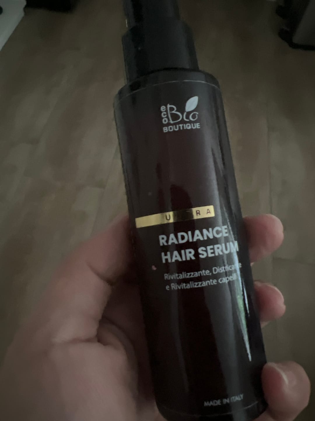 Customer photo review of Radiance Hair Serum