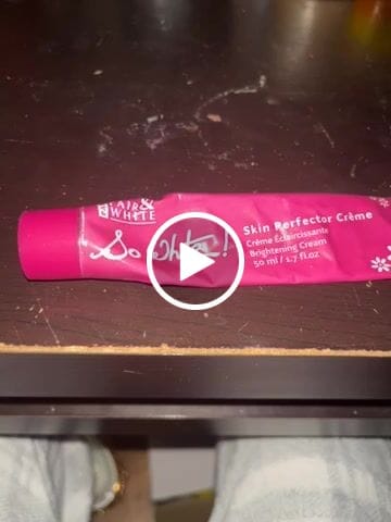 Customer video review of Fair and White So White! Skin Perfector Lightening Cream 50ml