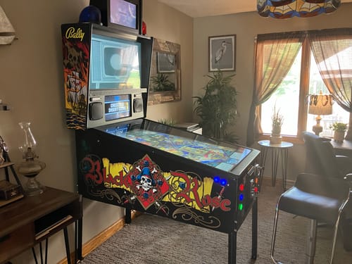 Customer photo review of ABVIDEOARCADES 120hz  Virtual Pinball New Pinup Popper system 1330 pinball games + 1000 jukebox song.