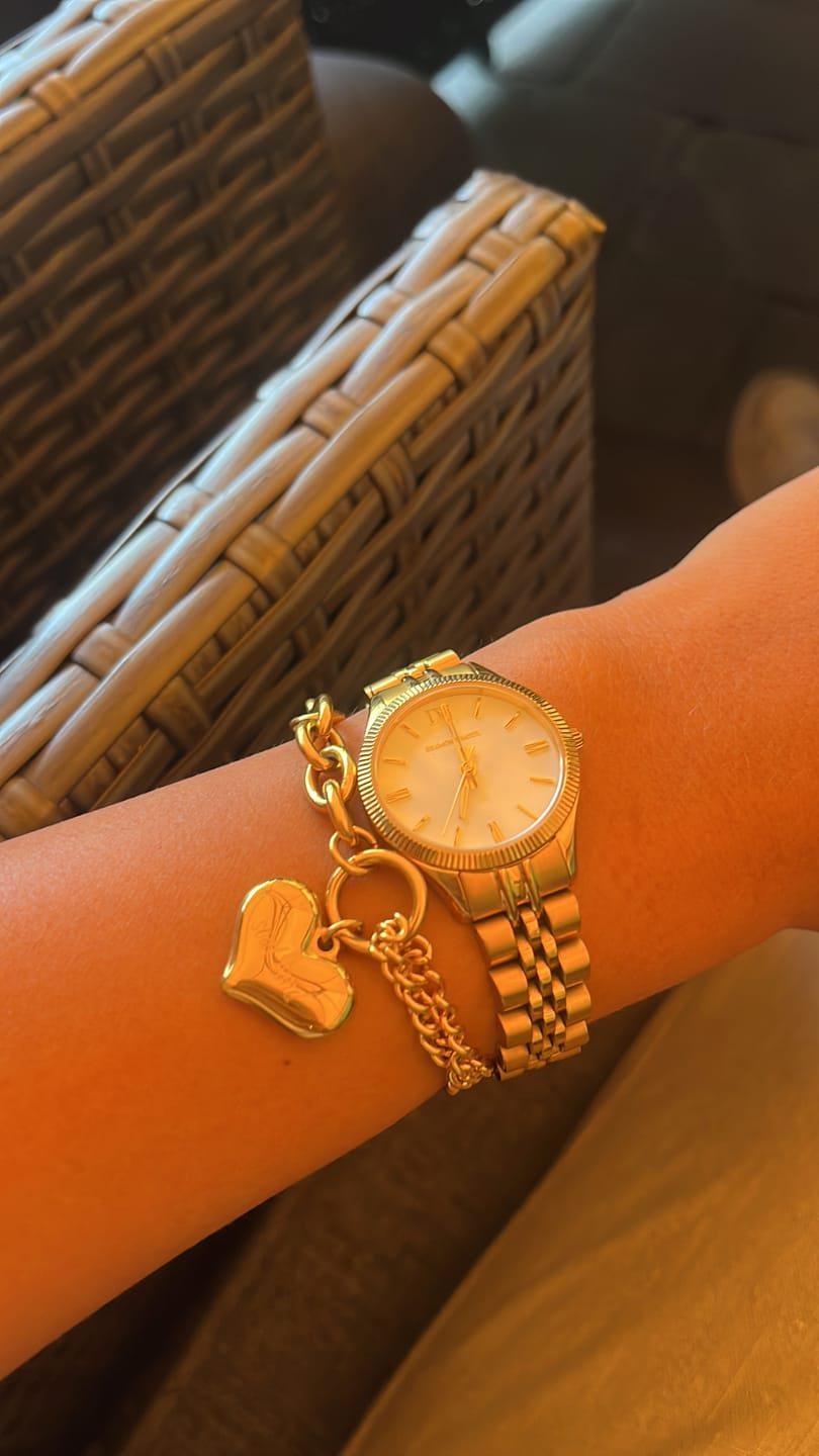 Customer photo review of Chunky Heart Armband | 18K vergoldet