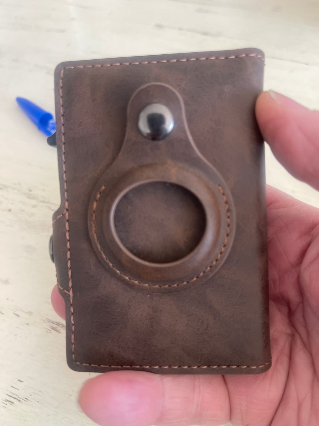 Customer photo review of Billetera Modelo AirTag