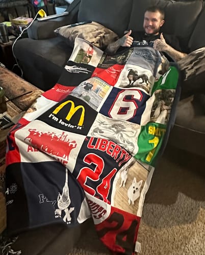 Customer photo review of Project Repat T-Shirt Quilt