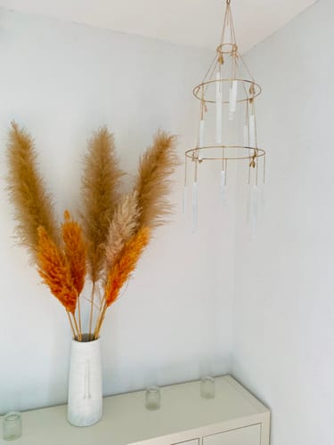 Customer photo review of Selenite Healing Crystal Chandelier