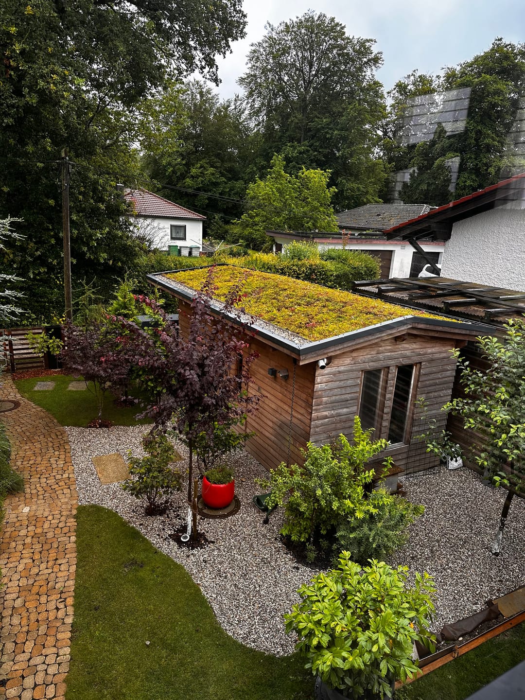 Customer photo review of Gartenhaus Set
