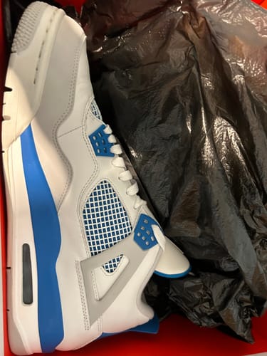 Customer photo review of Nike Air Jordan 4 Retro 'Military Blue' (2012) Mens