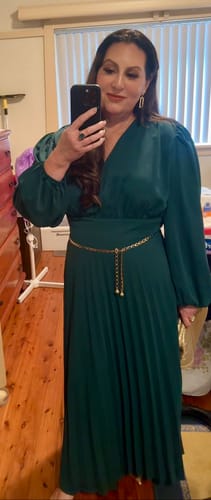 Customer photo review of Pleated Nadia Dress