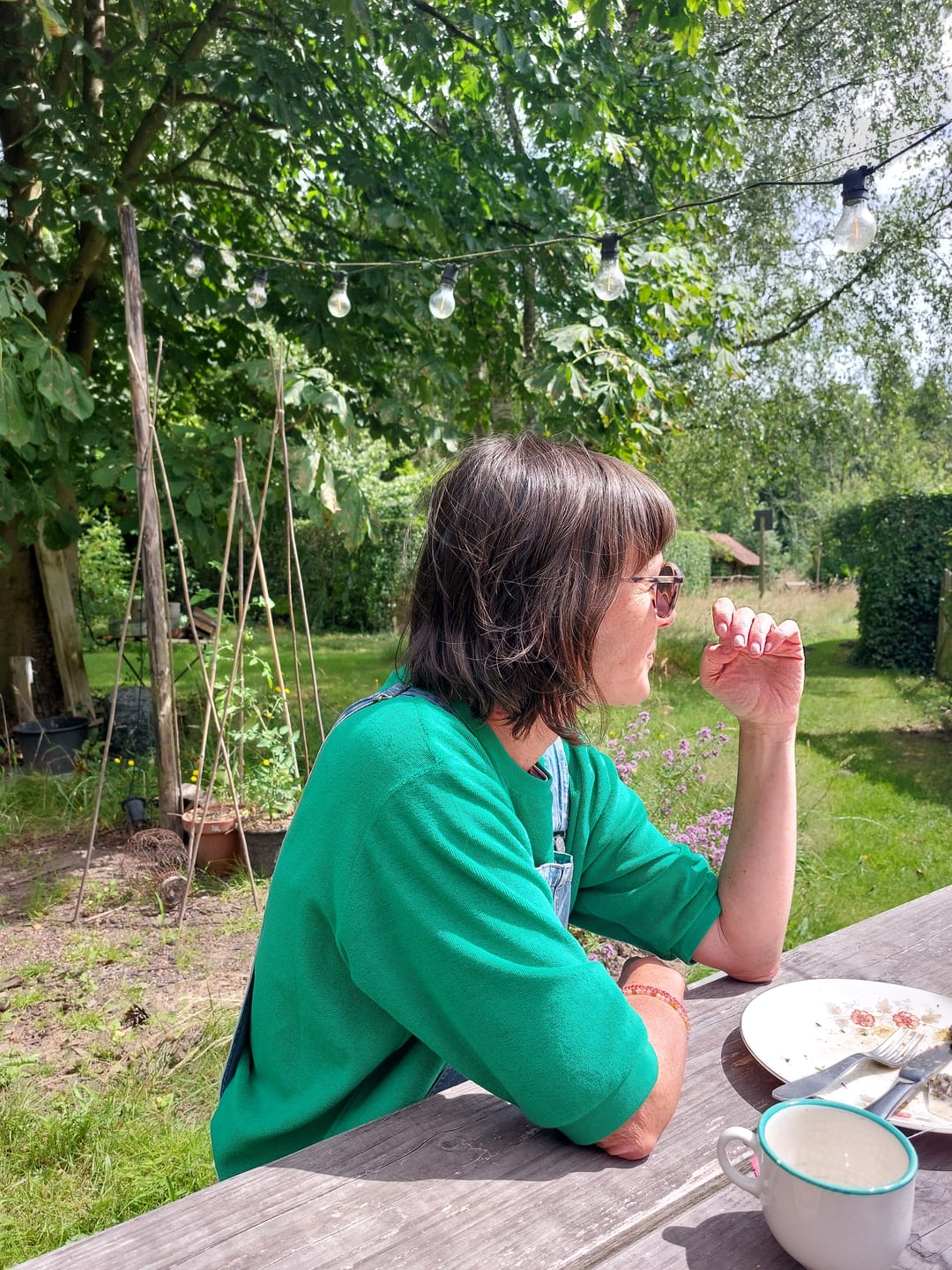 Customer photo review of Midsleeve Sweater Coco - Jelly Bean Green Terry