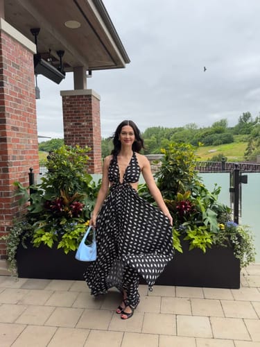 Customer photo review of Marfa Cut Out Maxi by Lexi - RENTAL