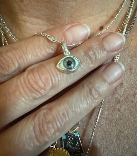 Customer photo review of Custom Mini Eye Pendant