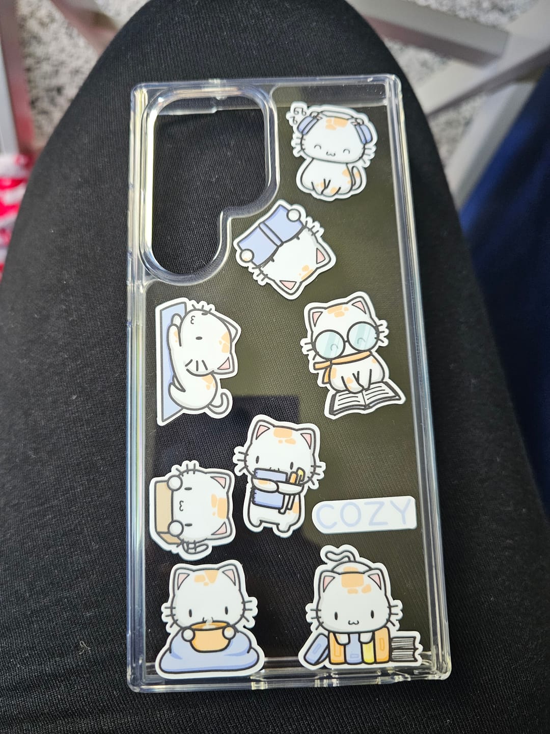 Customer photo review of Sticker Sheet - Cozy Cats